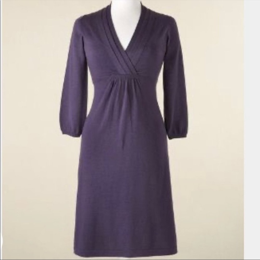 Boden Wool Knit V Neck Dress, size 10L